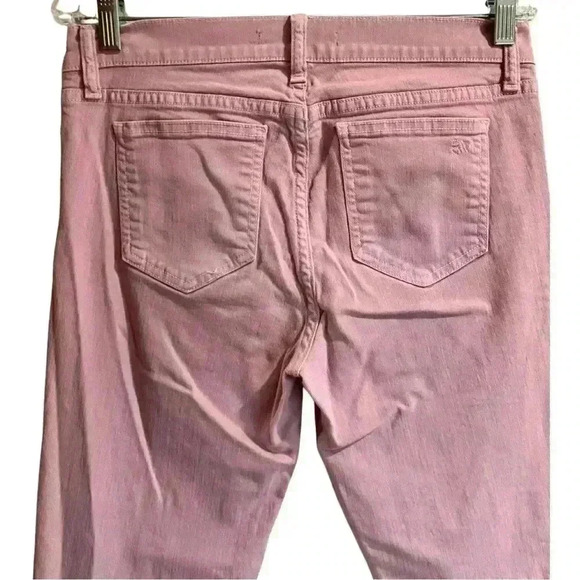 Rebecca Minkoff Soft Pink Thompson Twill Mid Rise Distressed Skinny Jeans - Picture 6 of 11
